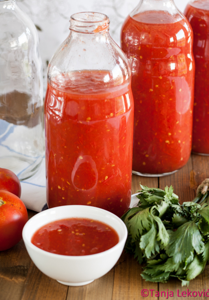 Mleveni paradajz sok / Milled tomato juice